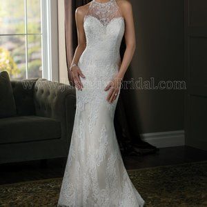 Jasmine Couture,  Sheath Wedding Gown, Size 10
